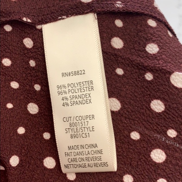 Max Studio boho high low ruffle wrap polka dot dress S - Picture 14 of 15